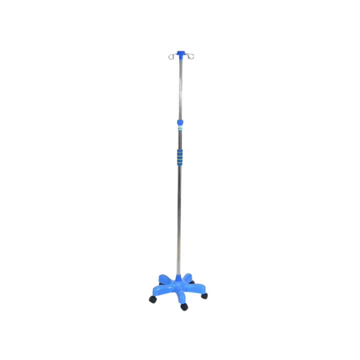 4 Hook IV Drip Bag Stand on wheels