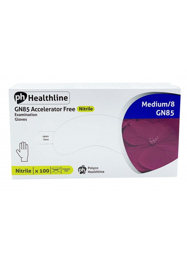 Healthline Violet Nitrile P/Free Examination Gloves (Low Exp 03.25)