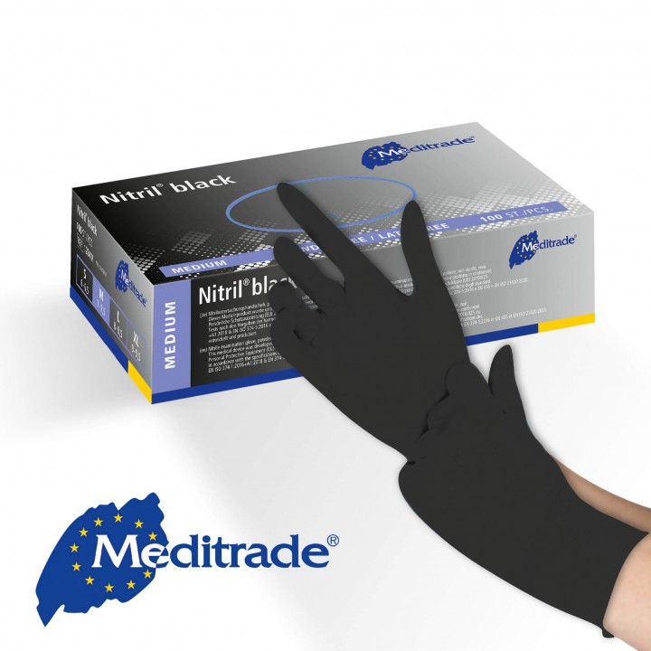 Black Nitrile Dispsosable Gloves | Barrier Healthcare