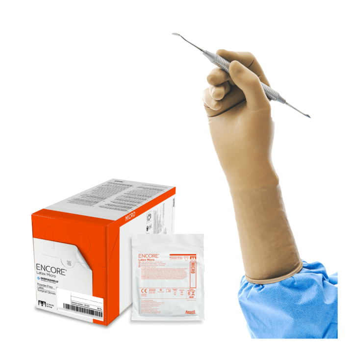 Encore® Microptic Sterile Natural Latex Surgical Gloves