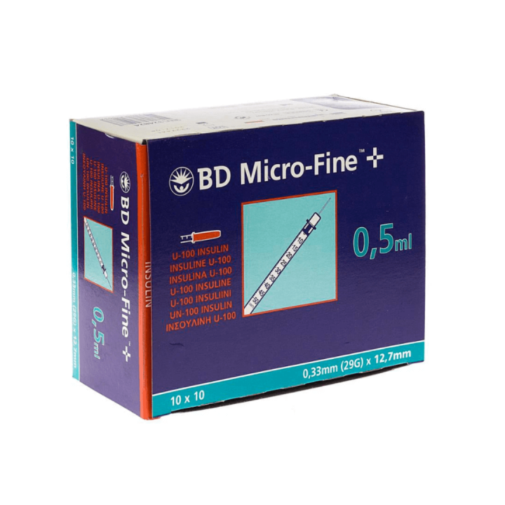 BD Micro-Fine 0.5ml 29g Insulin Syringes