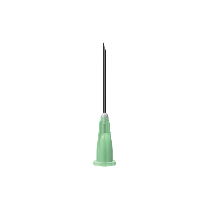 Unisharp 25mm 21g Green Hypodermic Needles