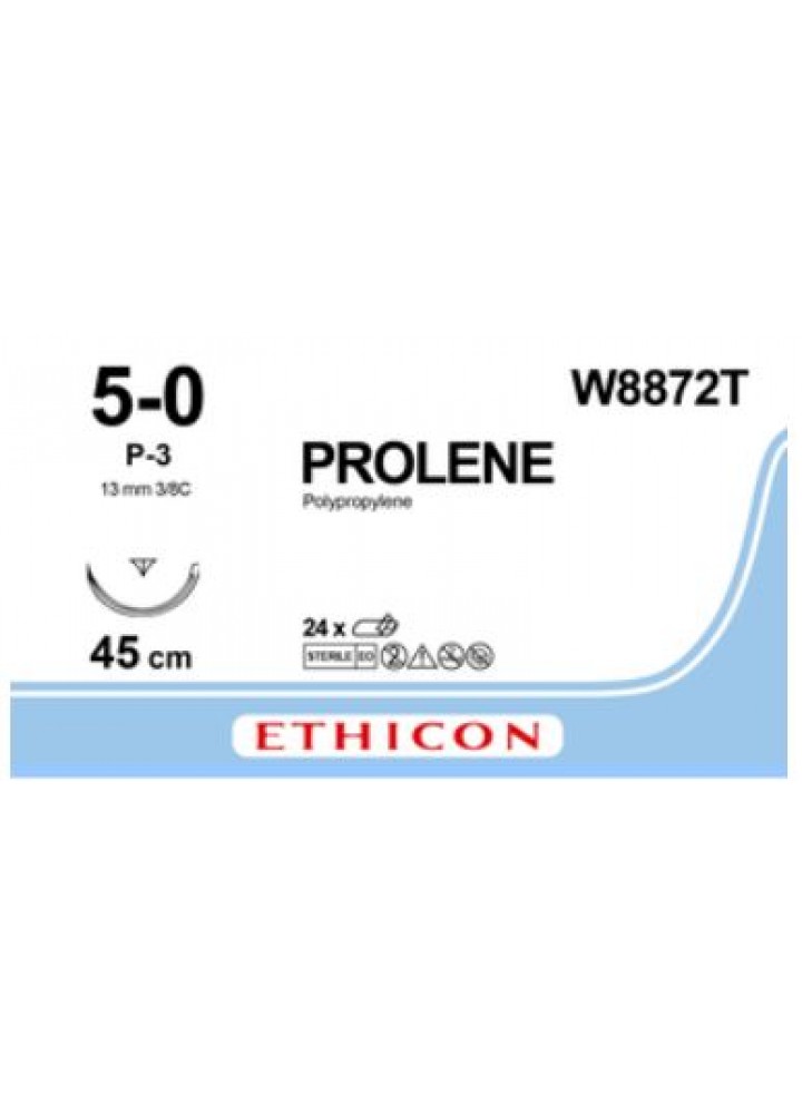 PROLENE BLUE 5/0 SUTURE 45CM 13MM PRIME NEEDLE