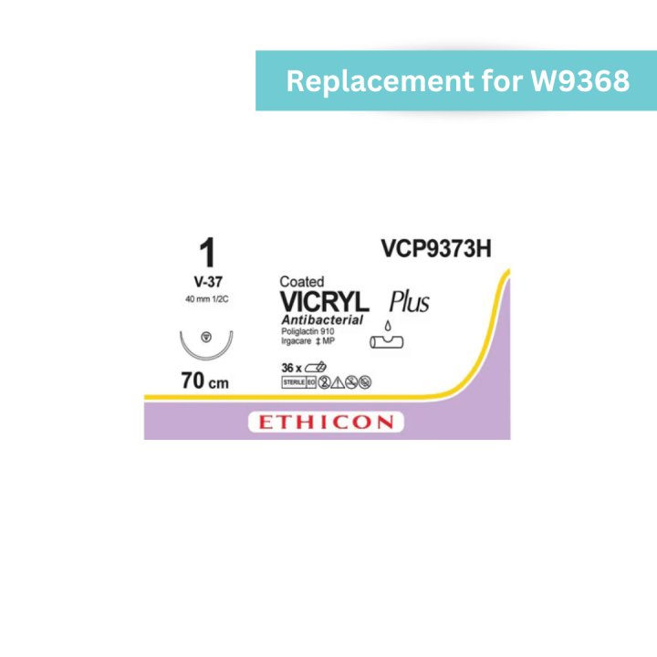 VCP9373H - Vicryl Plus Braided Violet 1-0 Tapercut