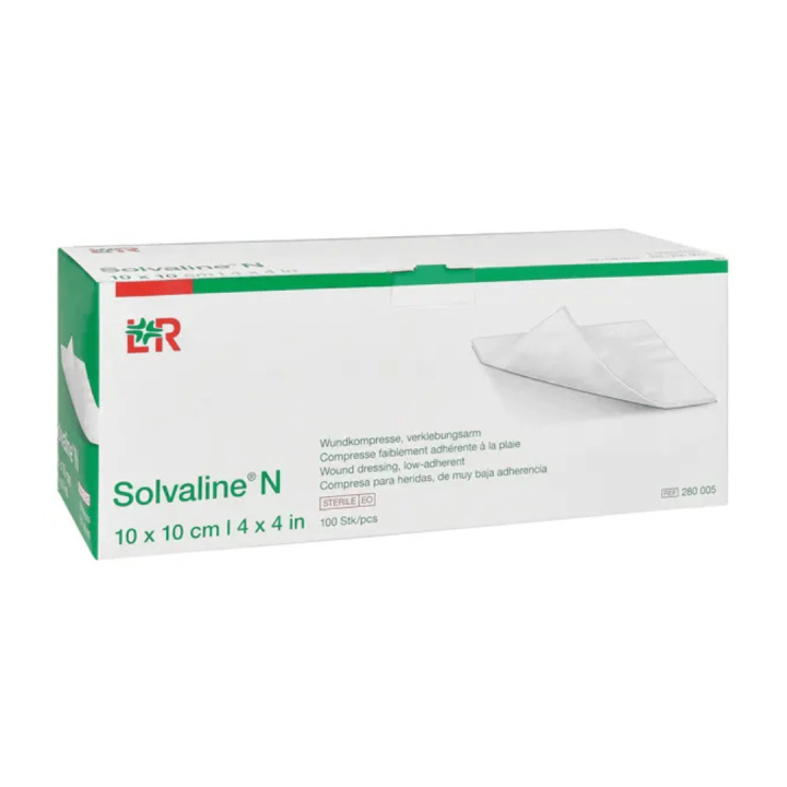 Solvaline N Low-Adherent Dressing 10 x 10cm 